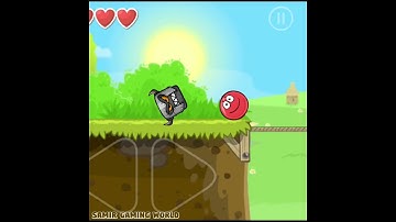 Red Ball 4 Helmet Square push Basketball and Red ball in valley