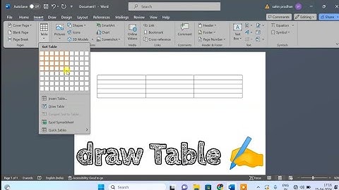 How to Create a Table in MS Word- 2025