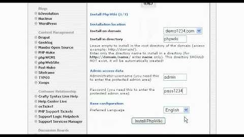 WHB Presents: Installing phpWiki fom Fantastico
