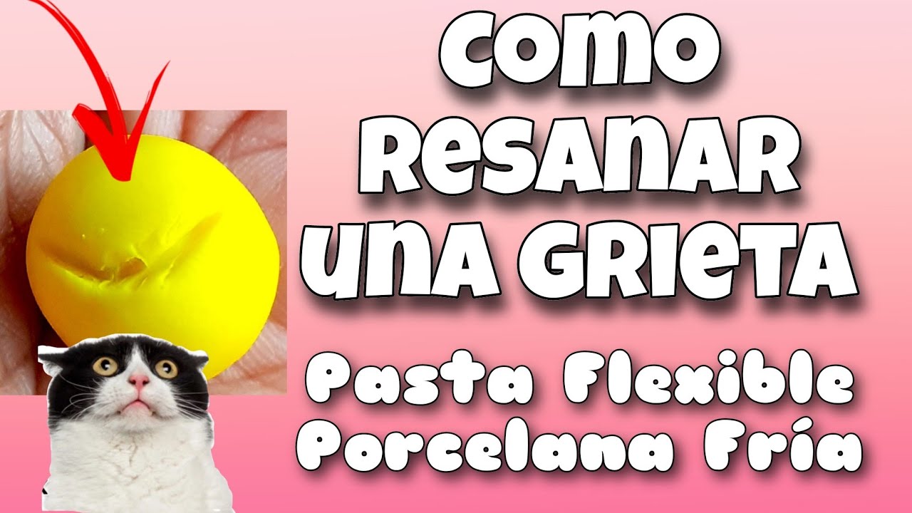 Como Resanar o Cubrir una grieta en una figura de Pasta flexible o Porcelana Fría.