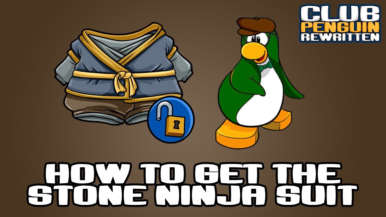 Club Penguin Rewritten How To Get The Stone Ninja Suit YouTube