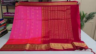 Candy Pink Silk Cotton Saree Ss6172