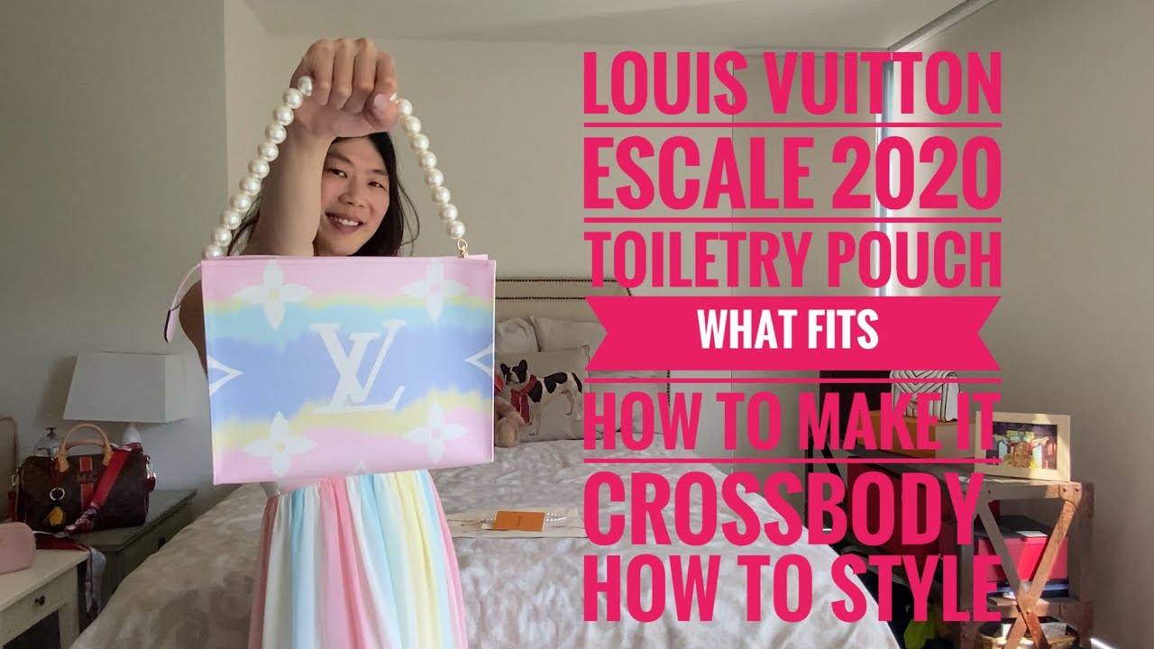 How to convert Louis Vuitton Toiletry Pouch to top handle or crossbody to  look like the coussin! 