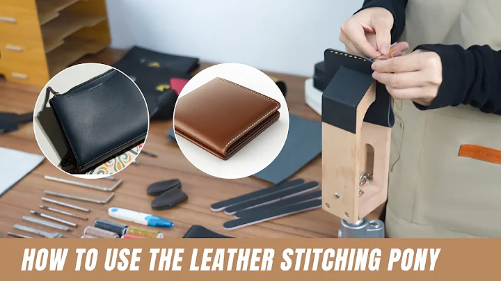 FASTTOBUY 360° Leather Wood Pony-Table Desktop Stitch Pony, Clamping leather, Hand sewing