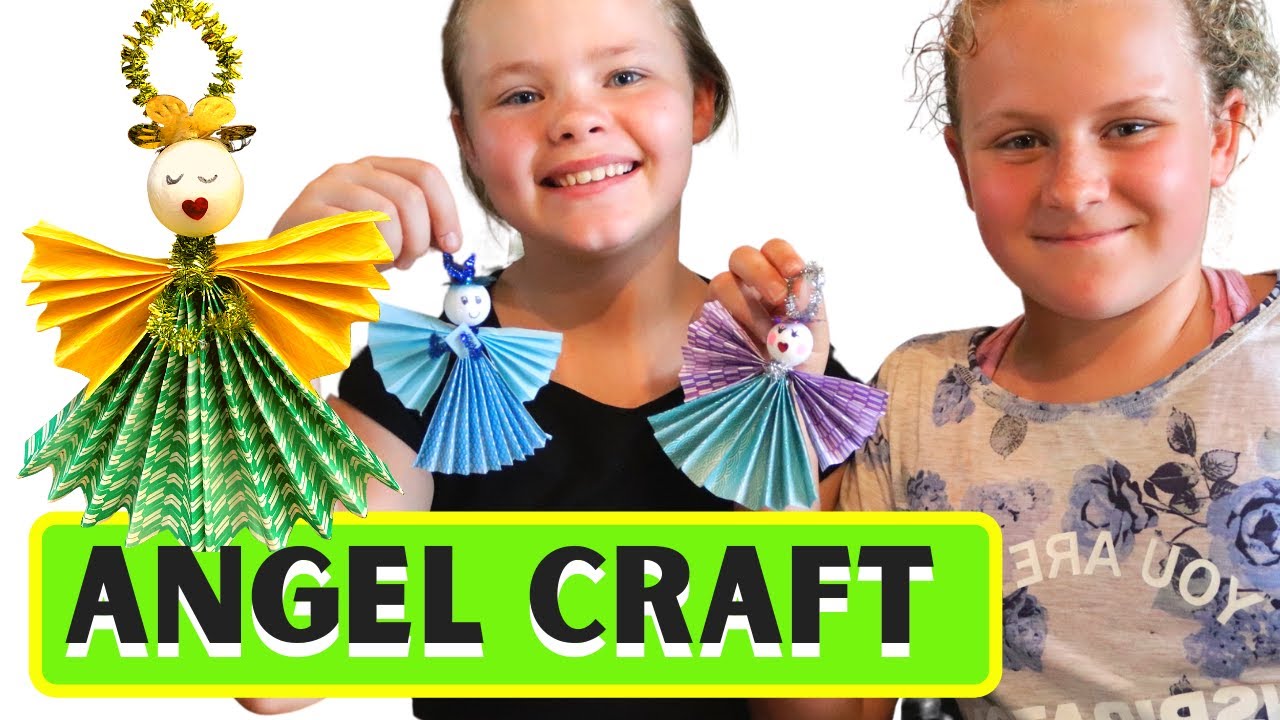 How To Make Paper Christmas Angel Craft 