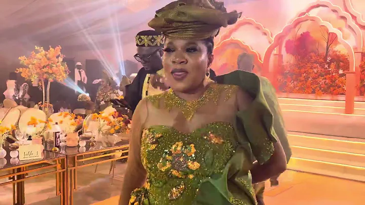 TOYIN ABRAHAM ON THE DANCE FLOOR AT IYABO OJO DAUGHTER WEDDING