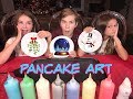 Pancake Art Challenge EXPLOSIVE batter with cast from MANI Piper Rockelle and Sofie Fergi