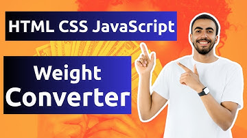 간단한 체중 변환기 앱 만들기 | HTML, CSS & JavaScript 튜토리얼 (단계별)