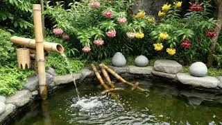 Relaxing Bamboo Water Fountain Sounds | Zen Garden ASMR for Deep Sleep & Stress Relief