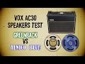 Vox AC30 Speakers Test: Greenback vs Alnico Blue