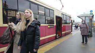 Russia, St. Petersburg Tram Ride