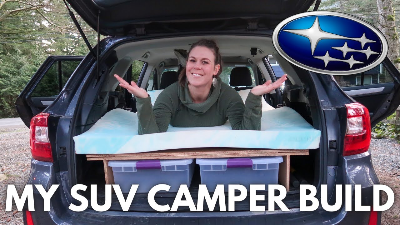 MY SOLO CAR CAMPING SETUP TOUR, Easy DIY Sleeping Platform Build