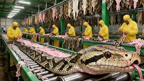 Inside the Python-Leather Factory: From Python Skin to Luxury Jacket (Full Process)