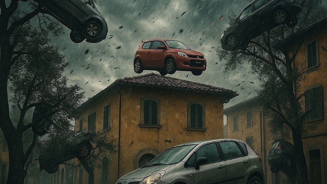 Ураган в Италии! Природа сошла с ума!