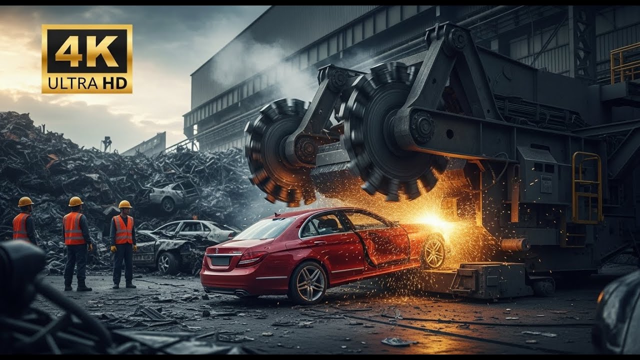 Inside a High Tech Car Recycling Factory ⚙️ Mind Blowing Process 