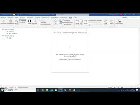 Hoe sla je automatisch een Word document op