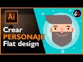 Crea un personaje Flat design en Illustrator Tutorial paso a paso