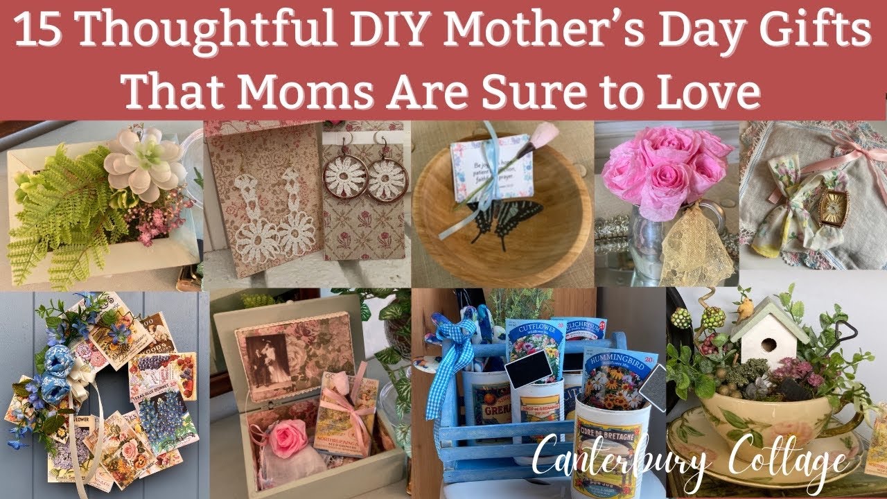 35+ Thoughtful Mother's Day Crafts & DIY Gift Ideas - Crazy Laura