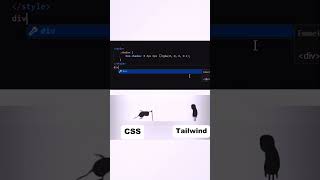 CSS Vs Tailwind #coding #html #css #webdesign #programming #frontend #python #javascript