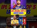 IPL 2026: Top 3 Shocking Updates You Can't Miss! 🤯