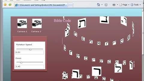 Bible Code in Papervision3D and Flex 3