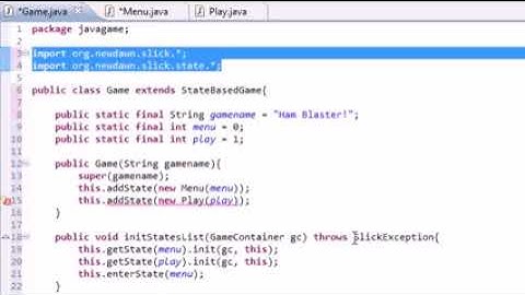 Java Game Development with Slick   7   How to Make Screens