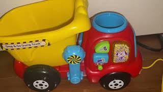 VTech Drop and Go Dump Truck Honest Toy Review #vtech #toddlertoys