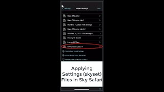 Sky Safari Load Settings File screenshot 3