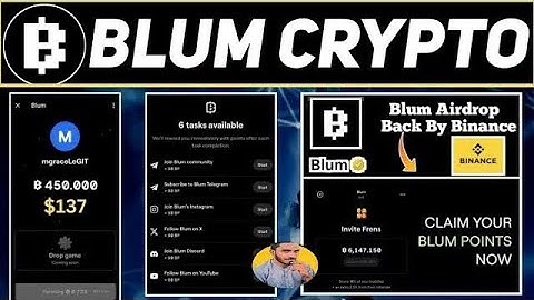 Blum Crypto Free Mining Today Airdrop | Blum Binance Labs Telegram Airdrop, Make Money