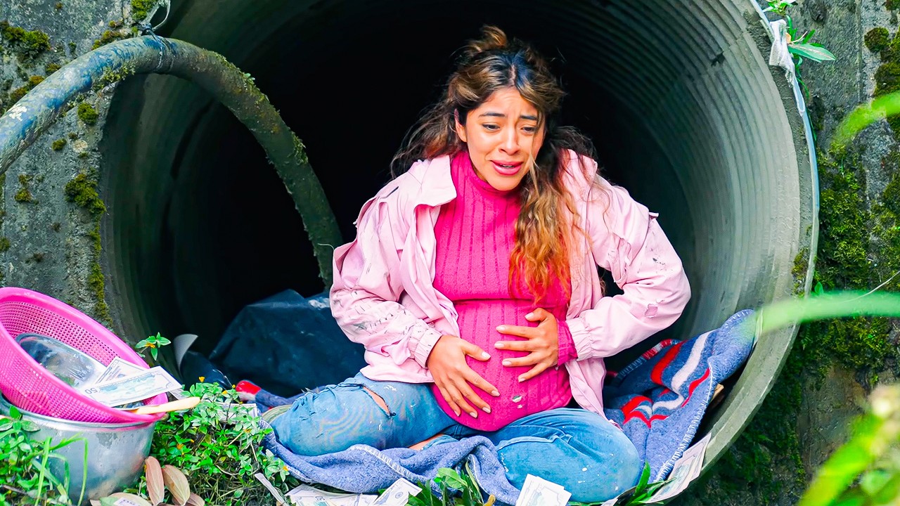 Embarazada dormía en una alcantarilla y la suerte cambió su vida