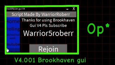 Roblox Script (Brookhaven gui fixed V4.001) krnl. can be used on arceus X too