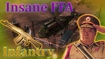 Most Insane Infantry game ever | Infantry | 1v1v1v1v1v1 | Defcon | C&C Zero hour