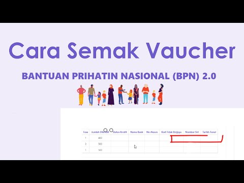 Cara semak vaucher bayaran tunai BPN 2.0 (Bantuan Prihatin Nasional)