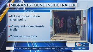61 migrants detained at the Las Cruces checkpoint