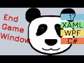 17. End Game Window | WPF C# Game Pet
