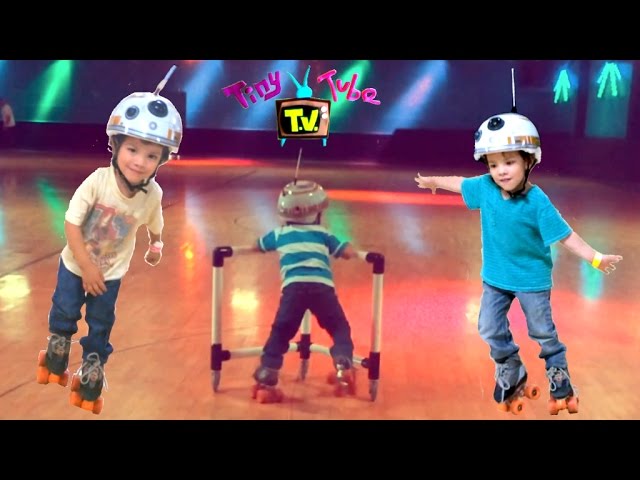 Skating Toddler! Roller Skating Adventure! Learn to skate at the