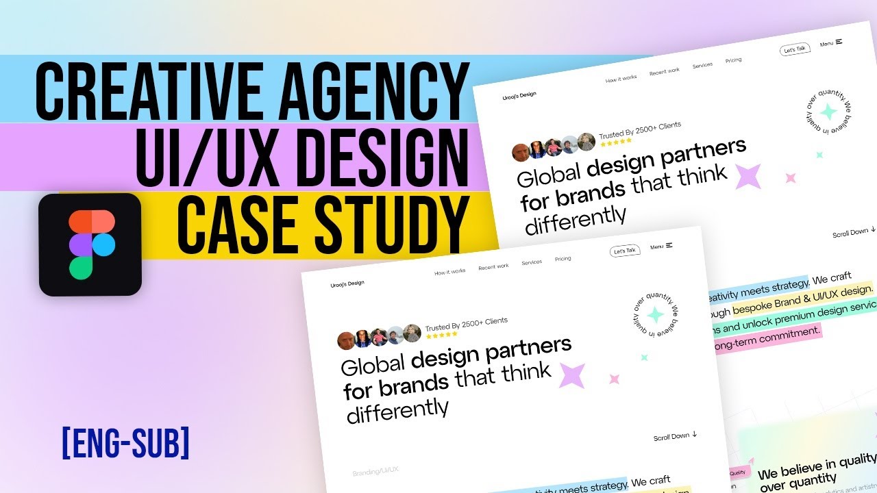 UI/UX Design Case Study 2025 - Creative Agency Website in Figma + Pro Tips