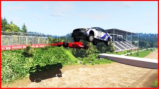 Rally Car VS F1 - BeamNG Drive screenshot 4