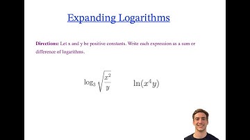 Math Pre Calculus: Expanding Logarithms (Log tricks)