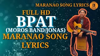 Video thumbnail of "BPAT Acoustic - Moros Band/Jonas | Maranao Song Radio"