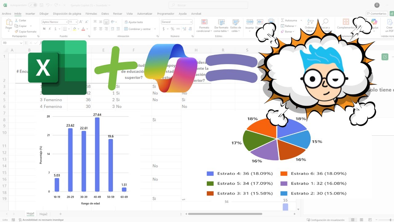 Analiza datos en segundos con Excel Copilot | Tablas y gráficos con ...