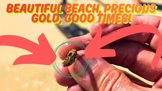 Beautiful beach, precious GOLD, good times! Metal detecting with the XP Deus II and Minelab Equinox