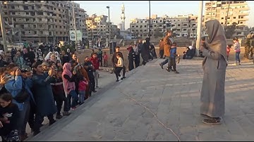 تلاوة عطرة من القرآن الكريم في ساحه مسجد خالد بن الوليد  في حمص