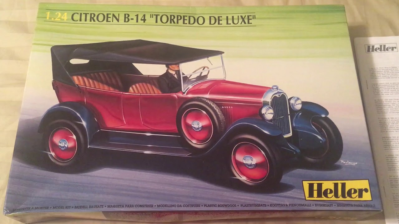 Maquette Heller 1/24 Citroën B.14 Torpedo 1983 Rare Et Neuve Sous Blister