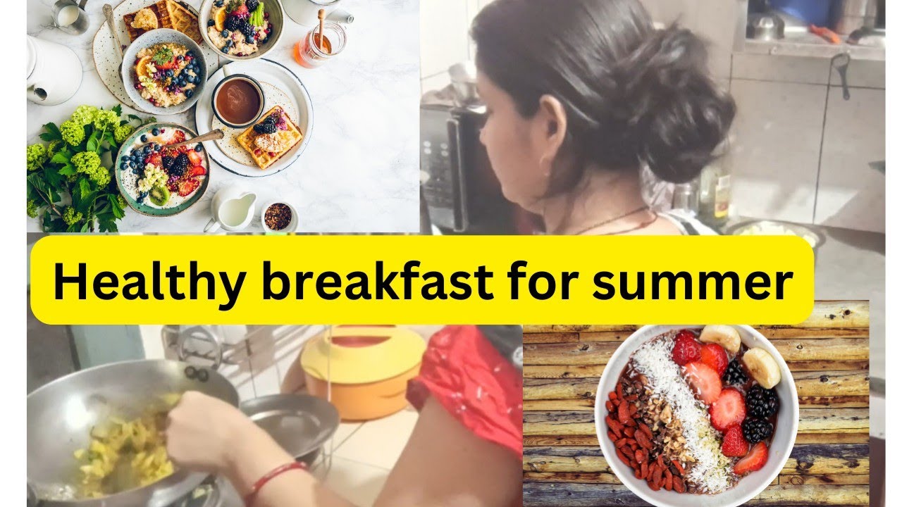 Healthy breakfast 🍳☕🍞 for summer 🌞🏖️ || Productive day in my life ...
