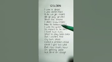 Thumbnail of GOLDEN - HUNTR/X  (lyrics) #kpop #demonhunters #viral#huntrx