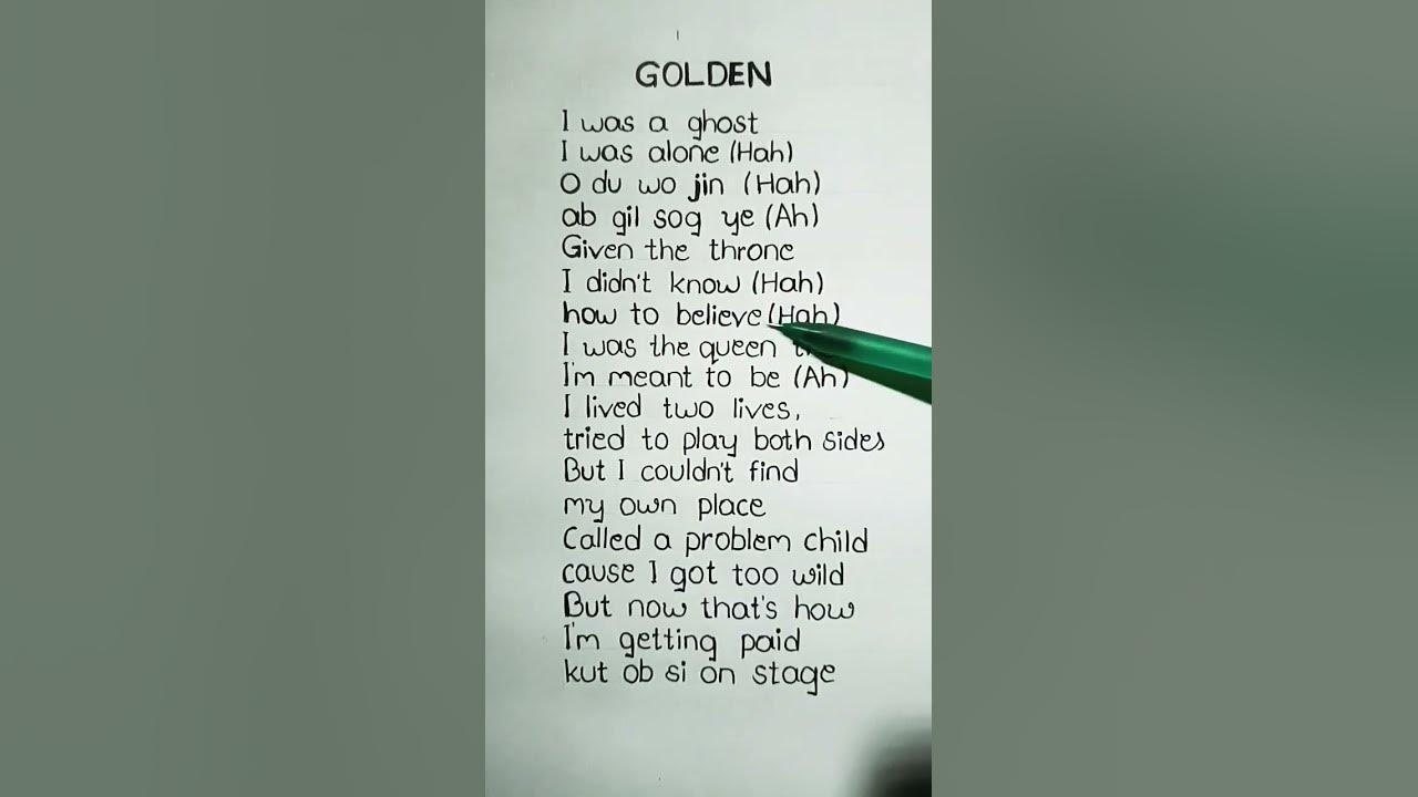 GOLDEN - HUNTR/X  (lyrics) #kpop #demonhunters #viral#huntrx