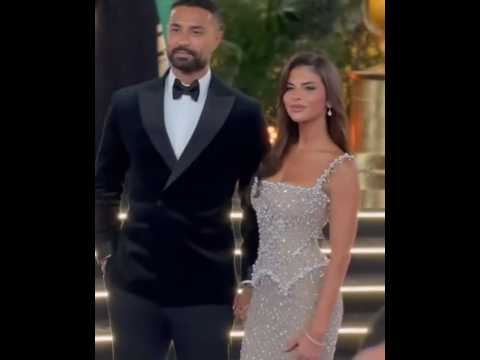 جمال وحلاوة كريم فهمي يتألق برفقة زوجته على ريد كاربت