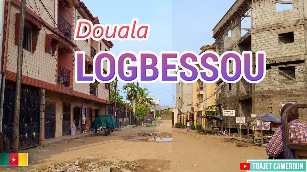 (DOUALA) passage dans le quartier Logbessou - Trajet Cameroun
