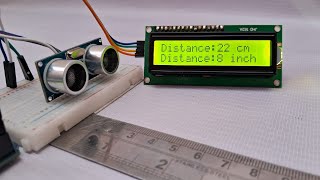 Ultrasonic distance measurement using arduino | Arduino project